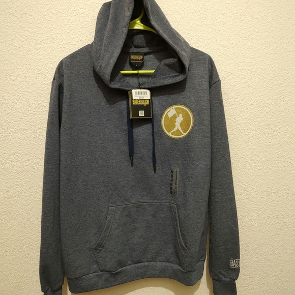 NWT Baseballism Women's Hoodie, dusty blue, size medium - Picture 1 of 6